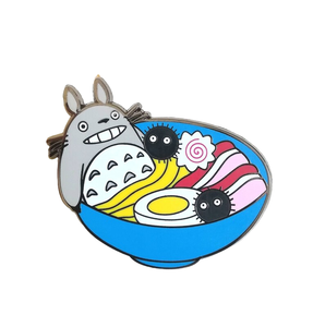 Tưởng tượng tùy chỉnh nghệ thuật sáng tạo ban đầu nhỏ được thiết kế phức tạp phim hoạt hình Totoro Ramen mì đặt chân men Hợp kim kẽm - Product Image 2