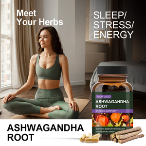 उच्च गुणवत्ता 10% अश्वगंधा रूट निकालने वाला पाउडर निजी लेबल अश्वगंधा कैप्सूल - Product Image 2