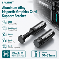 Soporte Magnético de Aleación SAMZHE para Tarjetas Gráficas GPU, Soporte Ajustable para GPU, Soporte para PC para NVIDIA RTX Serie 40 (Altura 51-83mm)