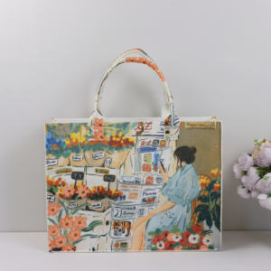 Sac de shopping réutilisable en feutre PET unisexe pour un usage quotidien, sac fourre-tout écologique personnalisé avec logo, sublimation thermique - Product Image 1