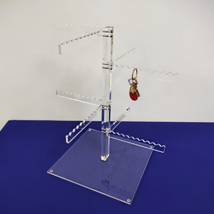 <span class=keywords><strong>4</strong></span> Tiers Destacável Clear Acrílico Keychain <span class=keywords><strong>Display</strong></span> <span class=keywords><strong>Rack</strong></span> Perspex Chaveiros Titular Para Boutique Toy Shop - Product Image 3