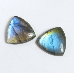 Cabujón de Labradorita Azul Fuego Natural con Base Plana Trillón para Joyería como Anillos, Pulseras, Tobilleras y Collares - Product Image 3