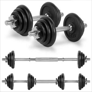 Ensemble d'haltères et de barres de musculation réglables 50 kg en fonte et caoutchouc, avec logo personnalisé, unisexe, pour entraînement complet du corps, étanche et durable - Product Image 5