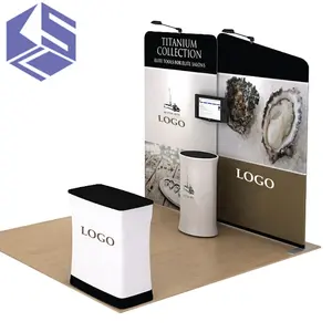 Custom Aluminum Extrusion Exhibition Show Equipment Booth Tension Fabric Trade Show Display Stand