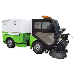 Machine de nettoyage routier industrielle à quatre roues directionnelles pour voirie et sols - Product Image 5