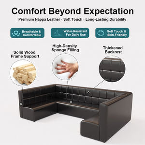 कॉफी शॉप कैफे संगमरमर रेस्तरां कुर्सी और टेबल सेट चमड़े के सोफे बूथ बैठने के लिए होटल रेस्तरां फर्नीचर परियोजना के लिए - Product Image 3