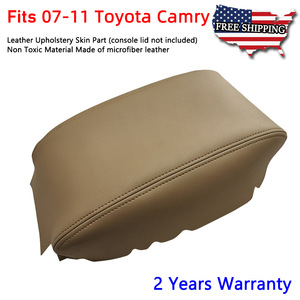 Funda para reposabrazos de Camry, cuero de microfibra beige, almacenamiento central para Toyota Camry 2006-2011 - Product Image 5