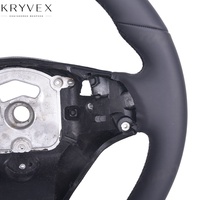 Kryvex pour F30/F32/F10/F20/F07/F01/E46/E60/E90/E92 Volant sport en alliage cuir fibre de carbone 35mm Grip