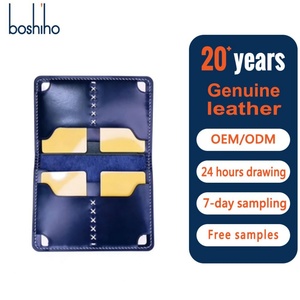 Boshiho Minimalist <b>Wallets</b> Leather Cover and <b>Card</b> <b>Holder</b> <b>Wallet</b> Short Genuine Leather <b>Card</b> <b>Holder</b> <b>Wallet</b> Travel Organizer - Product Image 1