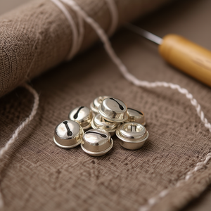 ILAN Campanelle d'Argento 14mm 20pz per Perline da Abbigliamento - Product Image 3