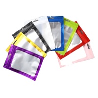 Petit emballage en plastique personnalisé de feuille d'aluminium thermoscellée sac de pochette en mylar plat à 3 faces scellé pour l'emballage d'accessoires de téléphone