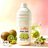 2kg Commercieel Kiwi Concentraat, 40% Echt Fruitsap, 9x Verdunbaar voor Bubble Tea & Dranken