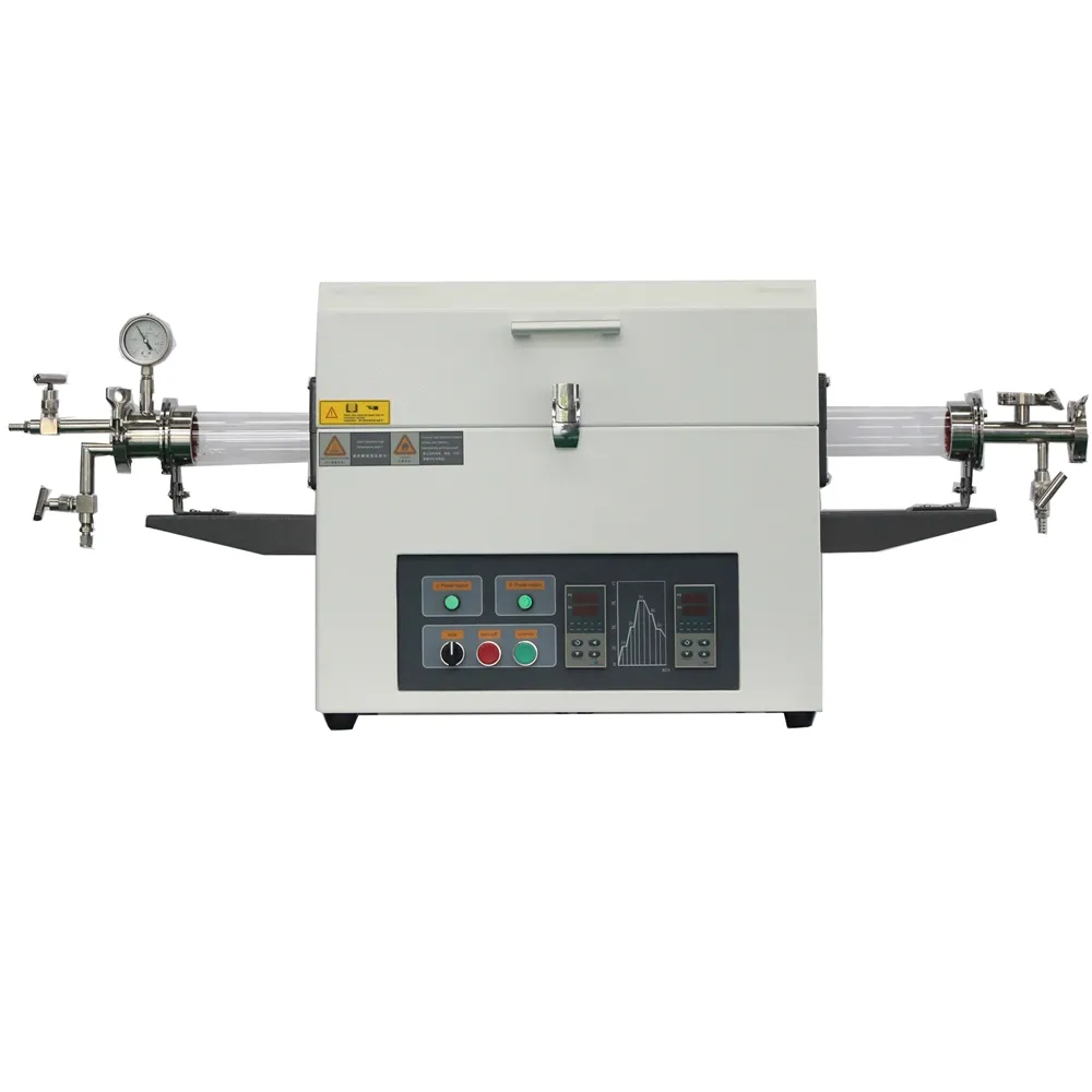 1200c Low Cost Programmable High Temperature Horizontal Vacuum Tube Furnace For Inert Gas Experiment