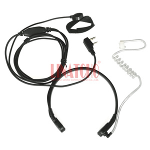 K loại 2-pin họng Microphone mic PTT Tai nghe cho Walkie Talkie <span class=keywords><strong>CB</strong></span> cho đài phát thanh UV-5R UV B5 GT-3TP UV-5X - Product Image 1