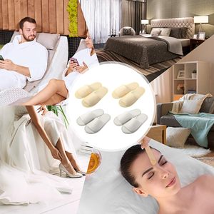 Pantuflas de Hotel, Pantuflas Blancas de Spa, Pantuflas Desechables Portátiles, Pantuflas para Huéspedes para Hombres y Mujeres, Tela No Tejida - Product Image 4