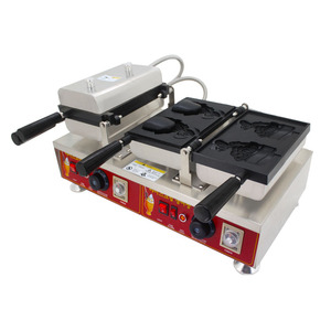 Comercial tayaki máquina <span class=keywords><strong>wafle</strong></span> pescado helado torta de tayaki cono máquina para la venta - Product Image 1