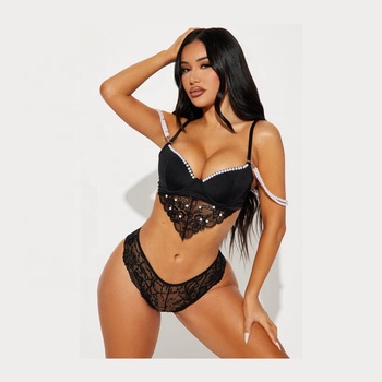 High Quality Hot Sale Women Lingerie Sexy Lace Underwire Bra With Adjustable Straps