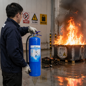 <span class=keywords><strong>Extincteur</strong></span> bleu en acier au carbone 6L pour véhicule, bus, voiture, boîte de batterie lithium-ion, classe L - Product Image 5