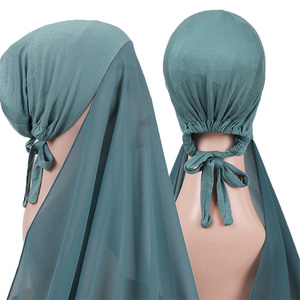 Alta calidad listo Stock musulmán Jersey Hijab mujer velos para Hijab Premium Malasia señoras <span class=keywords><strong>10</strong></span> moda Otoño 1 uds/bolsa Opp - Product Image 4
