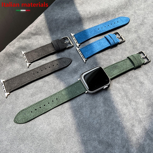 Hebillas metálicas suaves y transpirables <span class=keywords><strong>para</strong></span> la piel, correa de reloj <span class=keywords><strong>para</strong></span> <span class=keywords><strong>iPhone</strong></span> <span class=keywords><strong>Watch</strong></span> Ultra <span class=keywords><strong>3</strong></span> 2 1 <span class=keywords><strong>para</strong></span> IWatch Series 9 8 7, pulseras inteligentes - Product Image 3