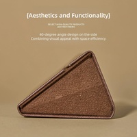 Vente chaude Étuis à lunettes personnalisés avec logo, design pliable en triangle, prévention de la pression, boîte à lunettes de soleil pour hommes et femmes