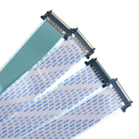 Maßgefertigtes A-Typ FI-RE 51 0,5mm 51-Pin LCD TV FFC-Kabel Flachbandstecker für Fernsehbildschirm-Ersatz