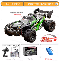 SG118 MAX télécommande sans balais haute vitesse 60 km/h véhicule tout-terrain voiture d'escalade professionnelle 4WD télécommande jouet voiture