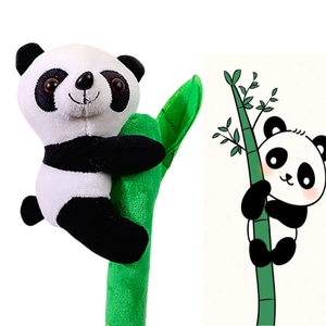 CPC <span class=keywords><strong>ZOO</strong></span> parc animal en peluche souvenir personnalisé farce en peluche animal jouet doux panda grimper bambou vente en gros - Product Image 2