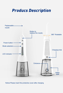 Irrigador Bucal Inalámbrico Portátil de 300 ml, Fuente de Alimentación USB, Resistente al Agua, para Hogar, Hotel, Auto y Viajes, FOMIS - Product Image 4