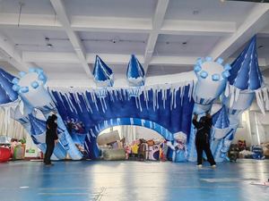 Magical Ice and Snow World Bienvenido Arco inflable Fiesta Evento Frozen Publicidad <span class=keywords><strong>Castillo</strong></span> inflable Arco - Product Image 4