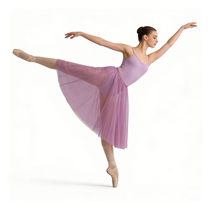 Falda de Ballet Larga de Gasa para Adultos, Falda de Danza para Niñas, Vestido de Actuación Multicolor con Cintura Elástica, Ropa de Danza de Ballet - Product Image 3