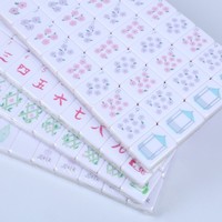 Ensemble de Mahjong américain de luxe moderne pour 4 joueurs, personnalisé, en acrylique, à quatre couches, avec couleurs assorties, pressé à la main, style incurvé, en plastique