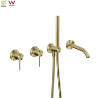 Système de douche encastré à deux fonctions en acier inoxydable 316L pour salle de bain, robinets de baignoire et de douche