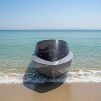 Nouveau bateau électrique en carbone EPP de 15 kW 84 V, mini jet-boat pour adultes