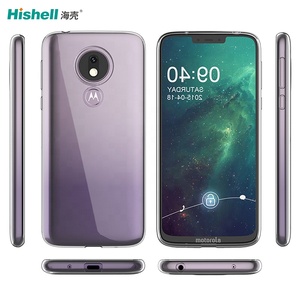 Personalizar a prueba de golpes transparente Anti amarillo ultrafino TPU parachoques fundas de teléfono móvil contraportada para Motorola Moto <span class=keywords><strong>G7</strong></span> POWER - Product Image 5