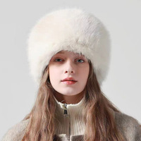 Gorro de Invierno Ruso para Mujer, Estilo Cosaco, con Forro de Algodón Afelpado y Peluche Sintético de Visón