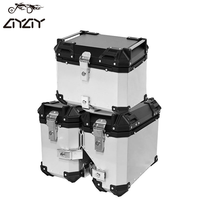 Ensemble de bagages en aluminium pour moto CFMOTO 450 700 800 1000MT, coffre central, sacoches latérales, étanches, pour le tourisme, 45L + 38L de sacoches latérales