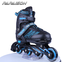 Chaussures de patinage pour enfants et adultes, réglables, avec roues de 76 mm, grandes tailles, LED, en PU – Vente chaude