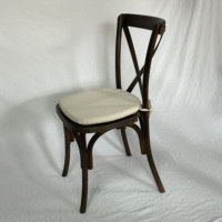Chaises Chiavari en bois à dossier croisé, empilables, en résine imitation bois blanc, hêtre et chêne, pour bistrot, salle à manger, location et mariage, vente en gros