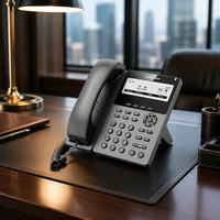 Téléphone IP d'entreprise Flyingvoice P22P, écran large 3,8 pouces, Wi-Fi 2,4G, PoE, USB 2.0, SIP 2.0, 2 lignes SIP, conférence 6 voies, casque HP200