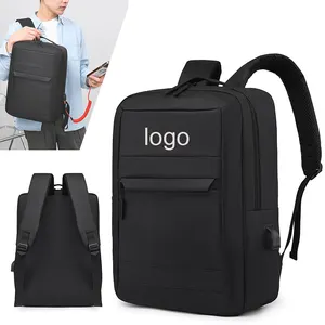 2023 new students multi-functional business 15.6 inch trendy traveusb charger port backpack laptop suppliers