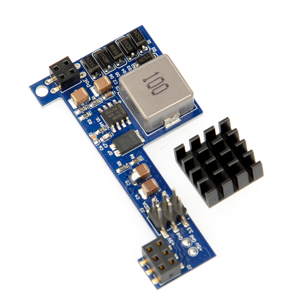 Небольшой синий модуль GPOE-PiHat, 10 Вт, пассивная камера PoE для Raspberry Pi 3B + или RPi 4