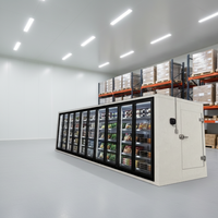 Chambre froide industrielle pour supermarché, conteneur de stockage frigorifique, système de réfrigération pour usine agroalimentaire