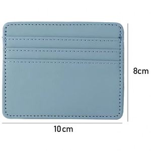 Siy1719 Custom Logo Soft <b>Cow</b> Pebble Pu Leather Credit Wallet Slim Men Women Pocket Id Card Holder - Product Image 3