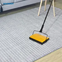 BOOMJOY - Household Cleaning Hand Manual Push Carpet Floor Roller Brush