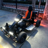 Karting électrique commercial pour adultes, équipement de divertissement tout-terrain pour zones scéniques extérieures, kart à grandes roues pour terrains herbeux