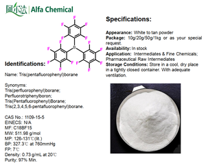 Tris (pentafluorofenil) borano 98% min número CAS 1109-15-5 - Product Image 3