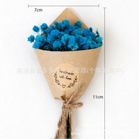 Bouquet miniature séché 100 % naturel fait main, en boîte, prêt à offrir, arrangement de fleurs préservées aux couleurs vibrantes, vente en gros