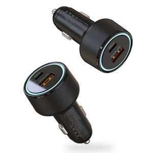 Cargador de Coche de Doble Puerto USB + USB-C / Tipo-C de 60W 100W con Precio Competitivo, Versión de Carga Rápida 1A1C - Product Image 5