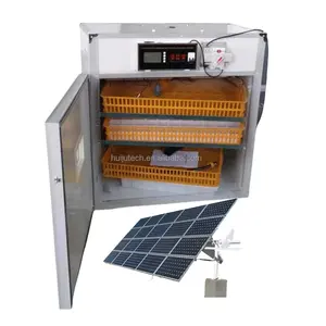 Venta al por mayor 264 huevos incubadora de energía solar hacter máquina incubadora paneles solares batería inversor 200/250/300 incubadora de huevos